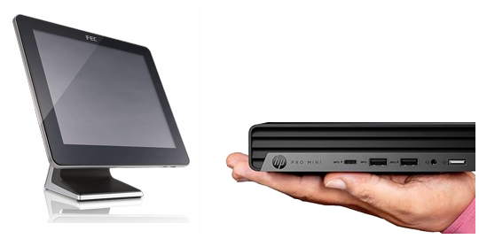 STREAM PRO + PC: scherm met de mini-pc